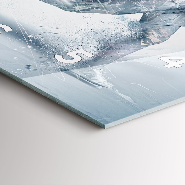 Zegar na ścianę kwadratowy Biegnący człowiek