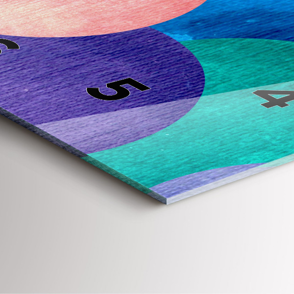 Zegar na ścianę kwadratowy Abstrakcyjne koła