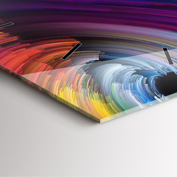 Zegar na ścianę kwadratowy Abstrakcja sale