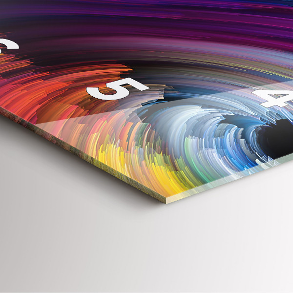 Zegar na ścianę kwadratowy Abstrakcja sale