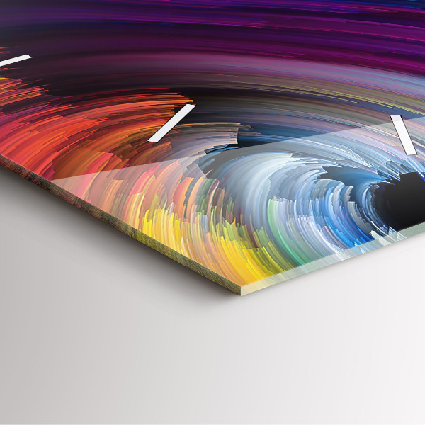 Zegar na ścianę kwadratowy Abstrakcja sale