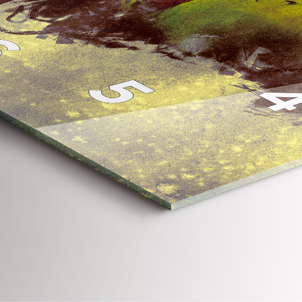 Zegar na ścianę kwadratowy Kobieta w lesie