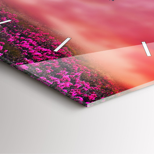 Zegar na ścianę kwadratowy Domek dla ptaków