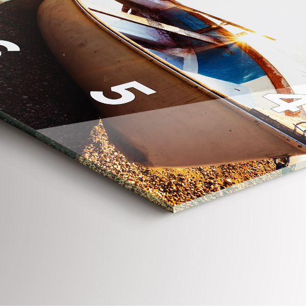 Zegar na ścianę kwadratowy Widok na jezioro