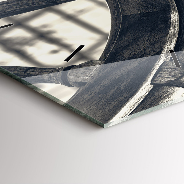 Zegar na ścianę kwadratowy Starożytny statek