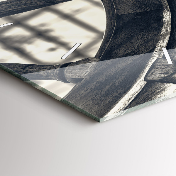 Zegar na ścianę kwadratowy Starożytny statek