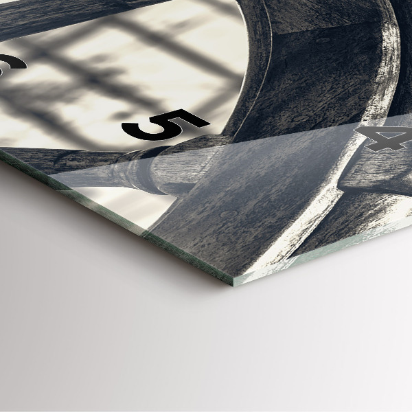 Zegar na ścianę kwadratowy Starożytny statek