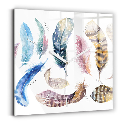 Zegar na ścianę kwadratowy Sztuka retro ilustracja