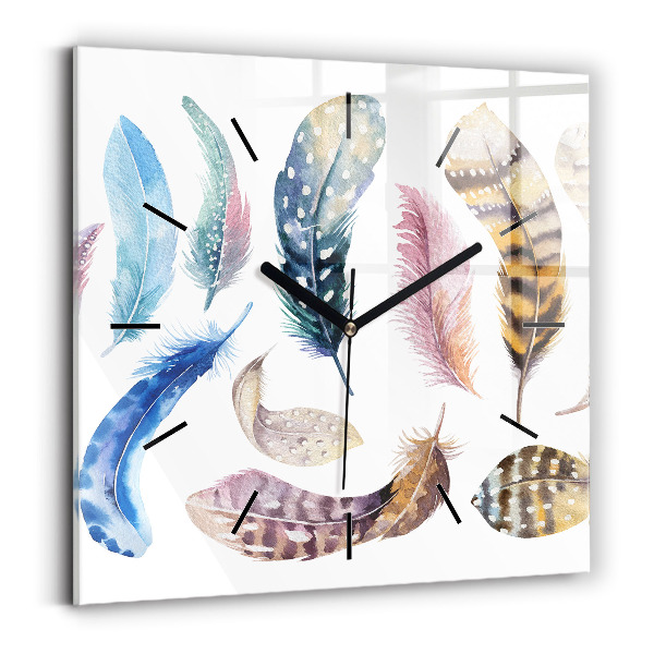 Zegar na ścianę kwadratowy Sztuka retro ilustracja