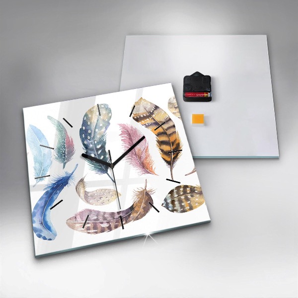 Zegar na ścianę kwadratowy Sztuka retro ilustracja