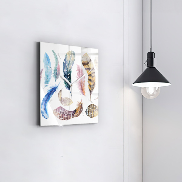 Zegar na ścianę kwadratowy Sztuka retro ilustracja