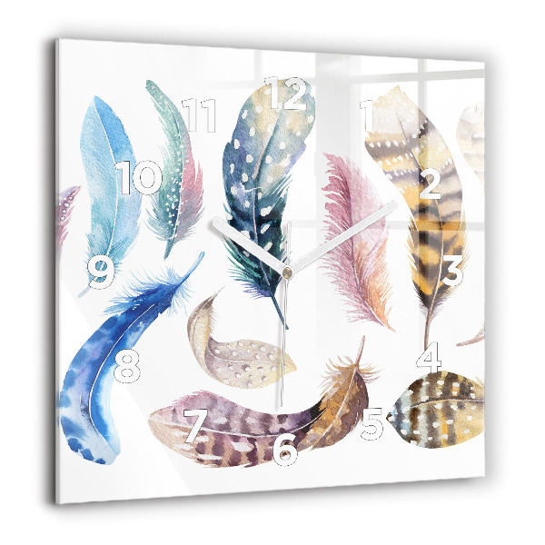 Zegar na ścianę kwadratowy Sztuka retro ilustracja