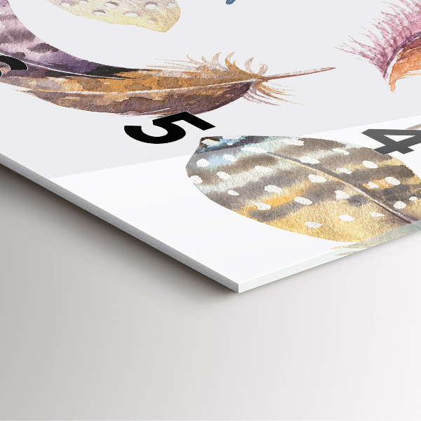 Zegar na ścianę kwadratowy Sztuka retro ilustracja