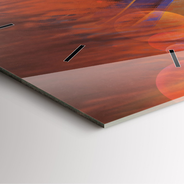 Zegar na ścianę kwadratowy Rycerz z mieczem