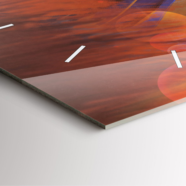 Zegar na ścianę kwadratowy Rycerz z mieczem