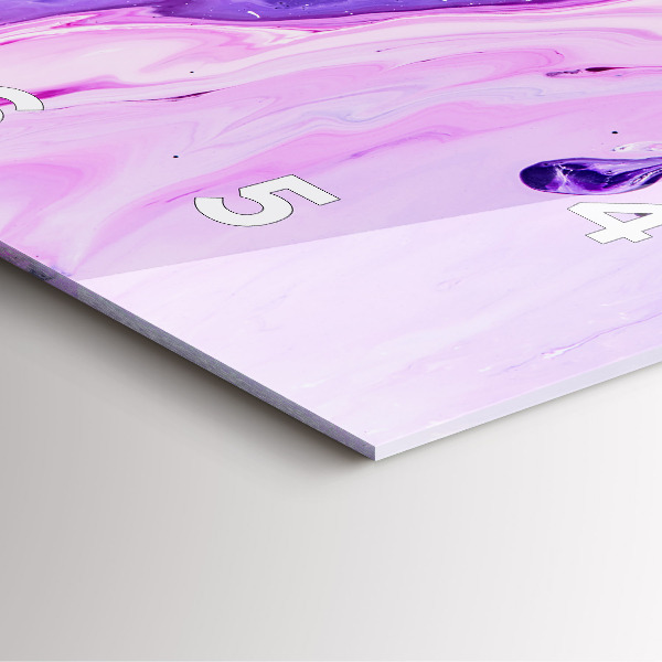 Zegar na ścianę kwadratowy Kolorowe tło