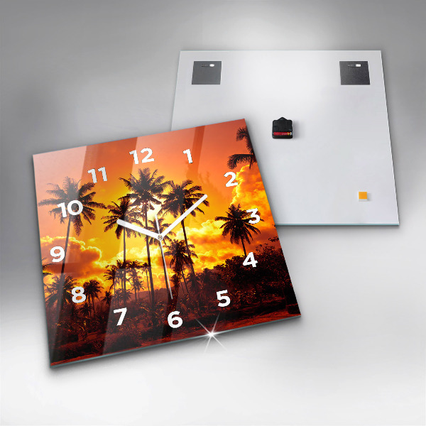 Kwadratowy zegar Tajlandia plaża Klong Prao