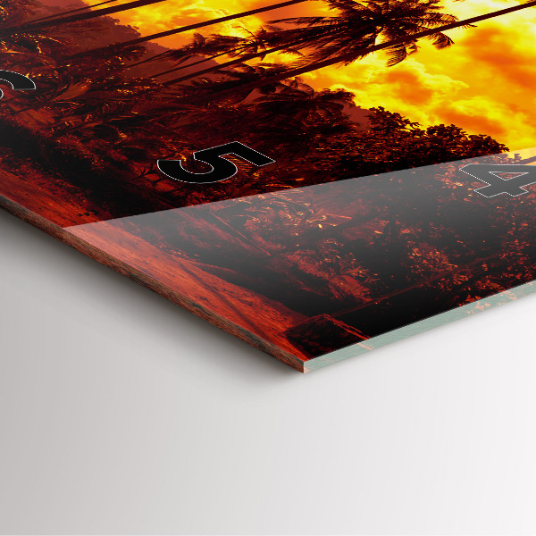 Kwadratowy zegar Tajlandia plaża Klong Prao