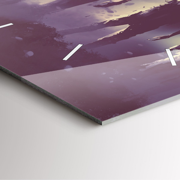 Zegar na ścianę kwadratowy Zombie w nocy – halloween