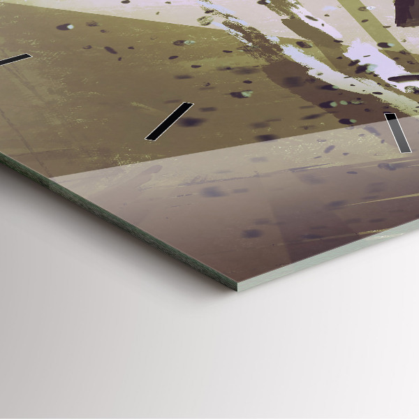 Zegar na ścianę kwadratowy Walka robota i samuraja