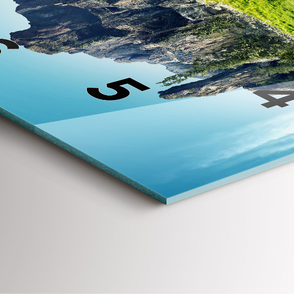 Zegar na ścianę kwadratowy Latająca wyspa