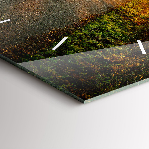 Zegar na ścianę kwadratowy Mgła o wschodzie słońca