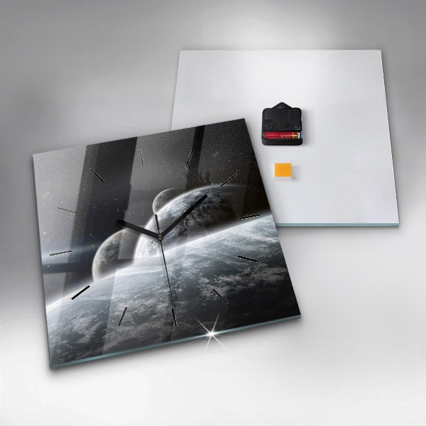 Kwadratowy zegar Kosmos i planety