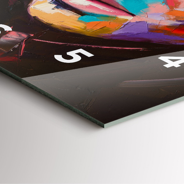 Zegar na ścianę kwadratowy Portret kobiety