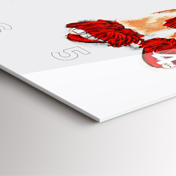 Zegar na ścianę kwadratowy Kobiece Szpilki