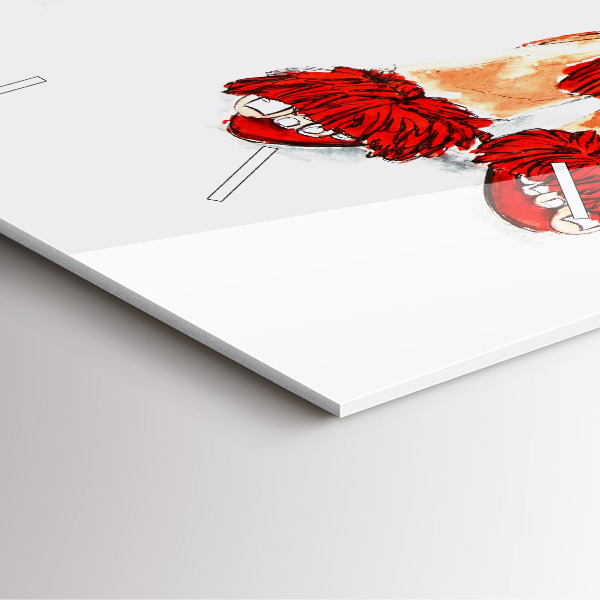 Zegar na ścianę kwadratowy Kobiece Szpilki