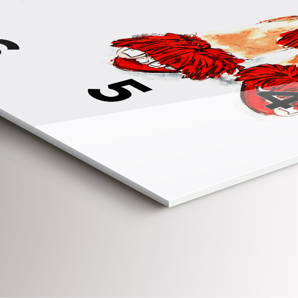 Zegar na ścianę kwadratowy Kobiece Szpilki