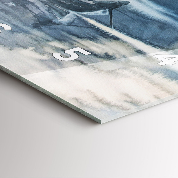 Zegar na ścianę kwadratowy Rybak na jeziorze