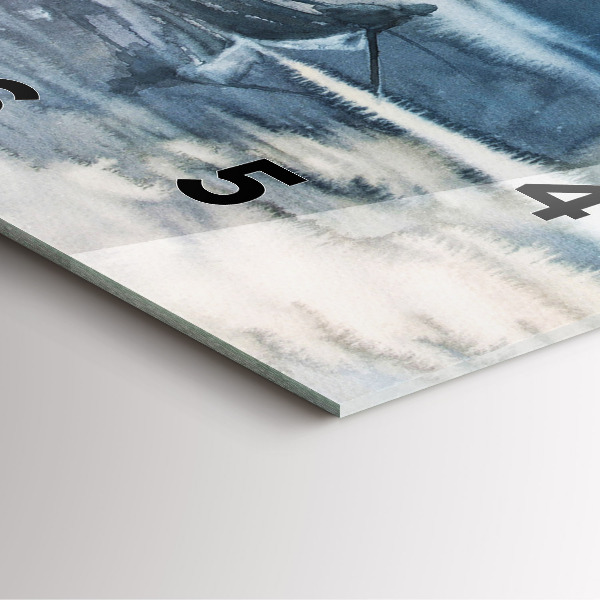 Zegar na ścianę kwadratowy Rybak na jeziorze