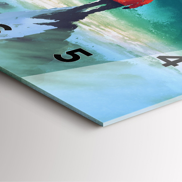 Zegar na ścianę kwadratowy Człowiek na księżycu