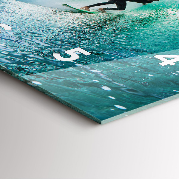 Kwadratowy zegar Surfing na Hawajach