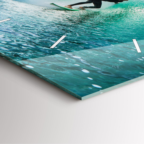 Kwadratowy zegar Surfing na Hawajach