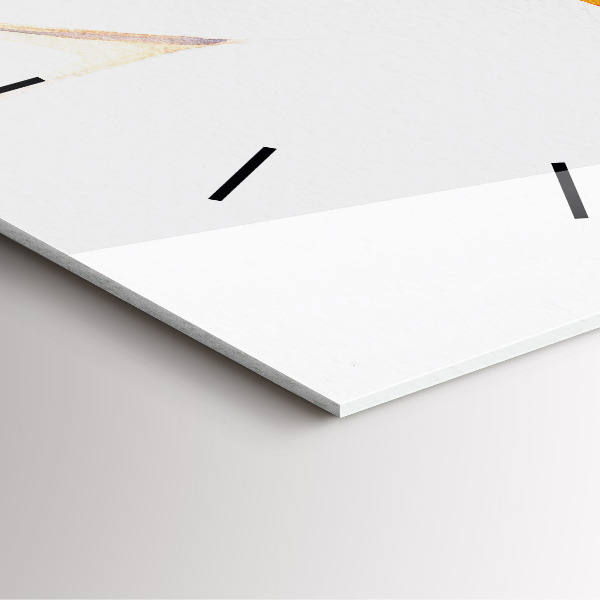 Zegar na ścianę kwadratowy Kobieta w kapeluszu