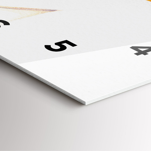 Zegar na ścianę kwadratowy Kobieta w kapeluszu