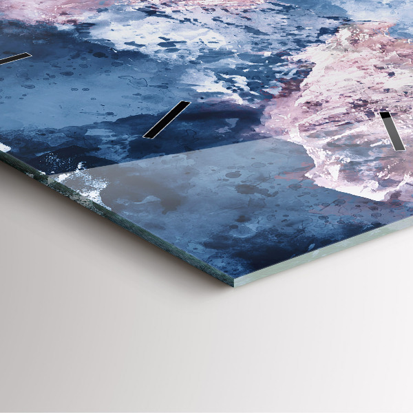 Zegar na ścianę kwadratowy Abstrakcyjne pasma górskie