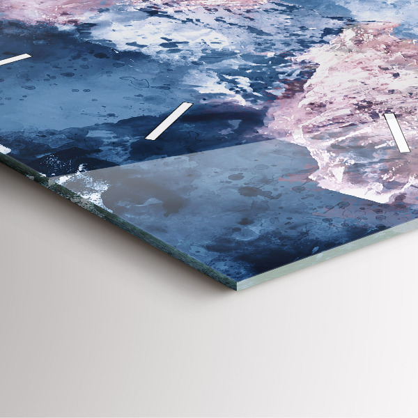 Zegar na ścianę kwadratowy Abstrakcyjne pasma górskie