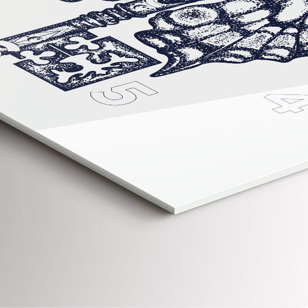 Zegar ścienny kwadratowy Motyl i klucz – styl boho