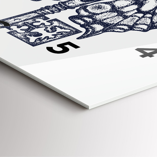 Zegar ścienny kwadratowy Motyl i klucz – styl boho