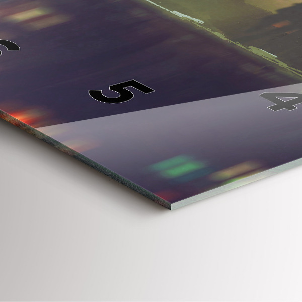 Zegar ścienny kwadratowy Ludzie z parasolami