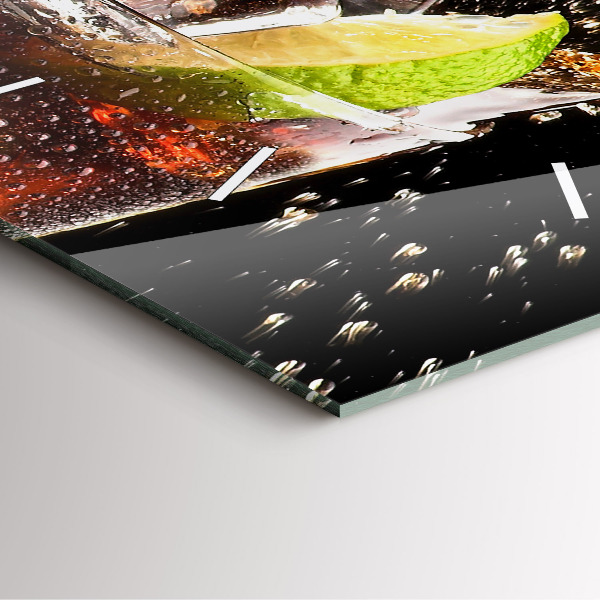 Kwadratowy zegar Drink z lodem