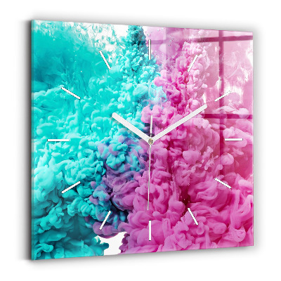 Zegar ścienny kwadratowy Sztuka nowoczesna – plamy
