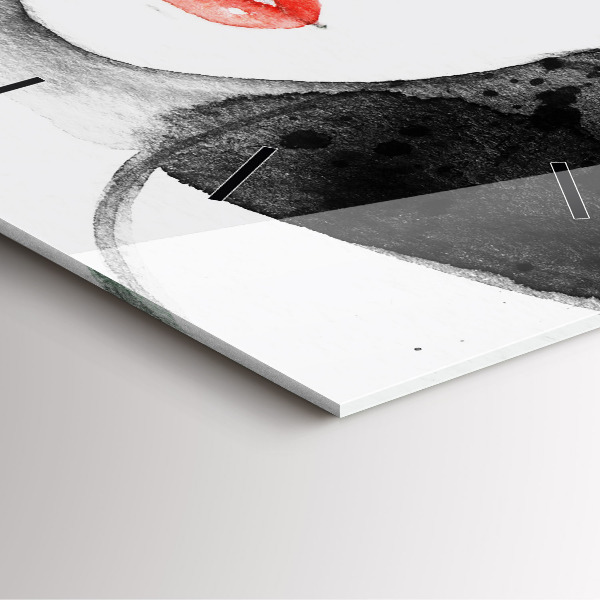 Zegar ścienny kwadratowy Kobieta w kapeluszu