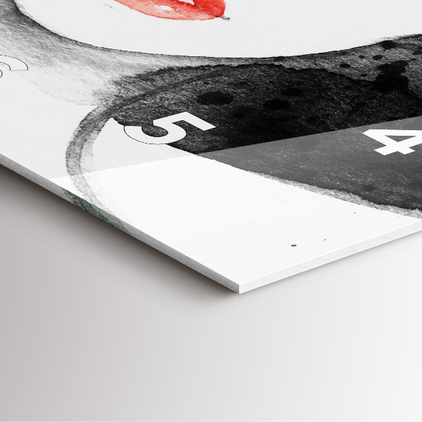 Zegar ścienny kwadratowy Kobieta w kapeluszu