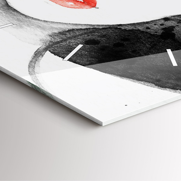 Zegar ścienny kwadratowy Kobieta w kapeluszu