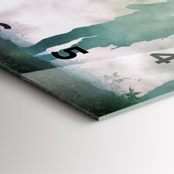 Zegar ścienny kwadratowy Wojsko w lesie żołnierze