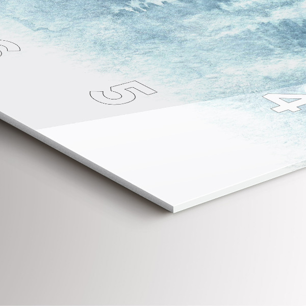 Zegar ścienny kwadratowy Zimowy las